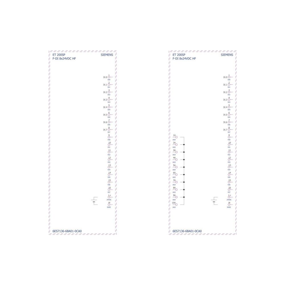Siemens SIMATIC DP Elektronikmodul F-DI 8x 24VDC HF für ET 200SP 15mm IP20 6E... SIEMENS-6ES71366BA010CA0 4047623411475 (Abb. 6)