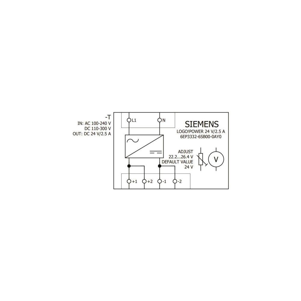 Siemens LOGO!Power Stromversorgung 24V 2,5A 60W IP20 90x54x53mm 6EP33326SB000... SIEMENS-6EP33326SB000AY0 4025515154853 (Abb. 6)