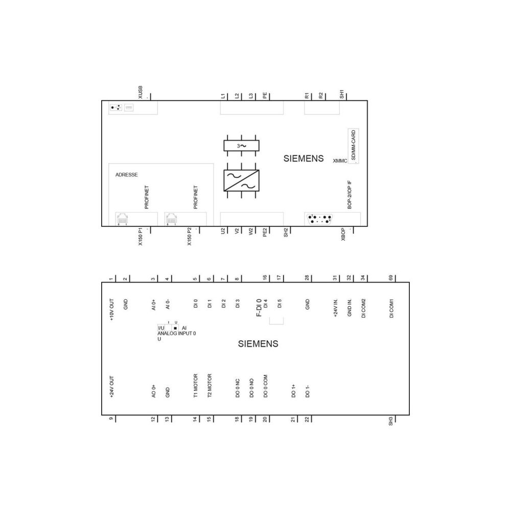 Siemens SINAMICS G120C Frequenzumrichter 0,55kW 380-480V PROFINET mit Bremsch... SIEMENS-6SL32101KE118AF2 4042948668641 (Abb. 4)