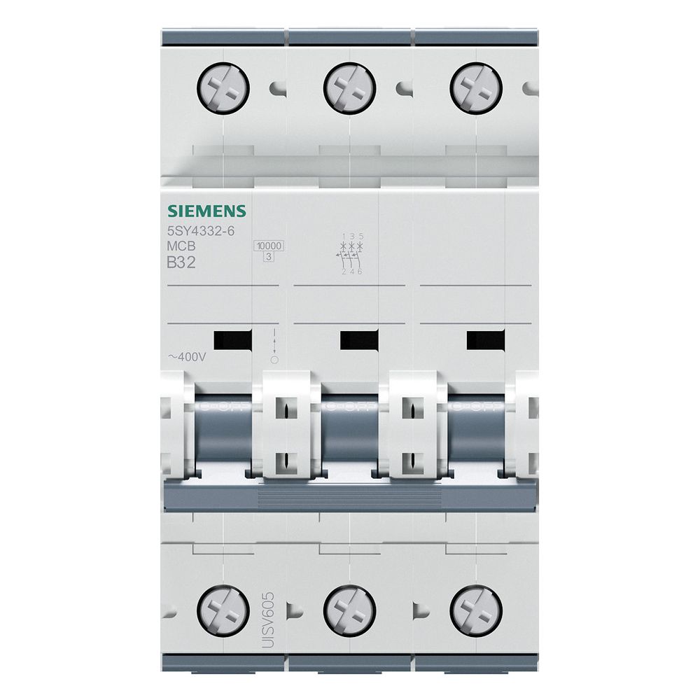Siemens Leitungsschutzschalter 3-polig B 32A 10kA 400V 5SY4332-6... SIEMENS-5SY43326 4001869181806 (Abb. 10)
