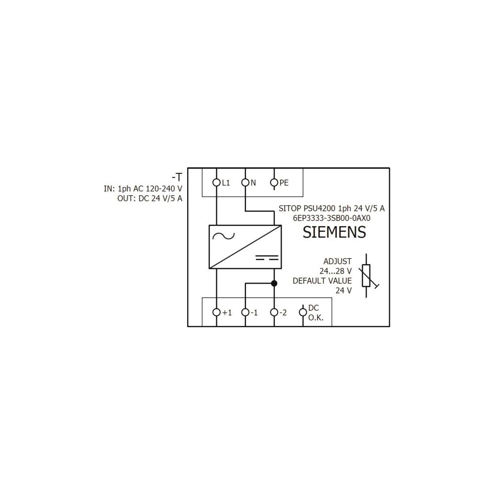 Siemens SITOP PSU4200 Stromversorgung 1-phasig 24V 5A 120W 135x50x125mm 6EP33... SIEMENS-6EP33333SB000AX0 4025515156239 (Abb. 6)