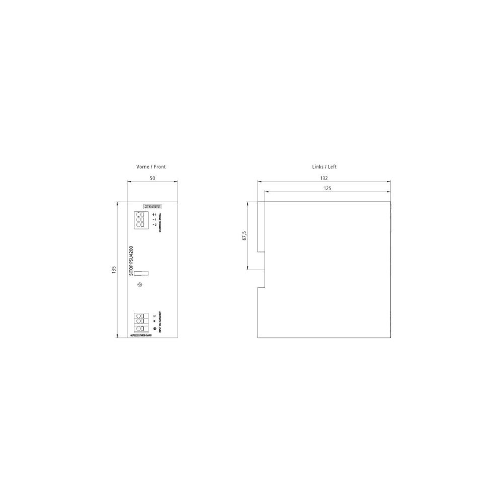 Siemens SITOP PSU4200 Stromversorgung 1-phasig 24V 3A 72W IP20 50x135x125mm 6... SIEMENS-6EP33323SB000AX0 4025515156222 (Abb. 7)