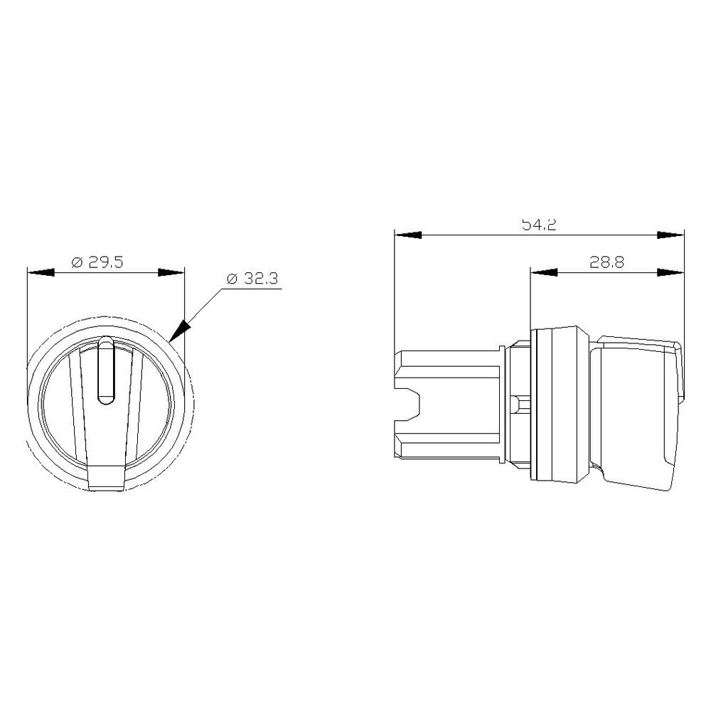 Siemens Knebelschalter 3SU1002-2BM60-0AA0 beleuchtbar 3 Schaltstellungen 22,3... SIEMENS-3SU10022BM600AA0 4011209955424 (Abb. 6)