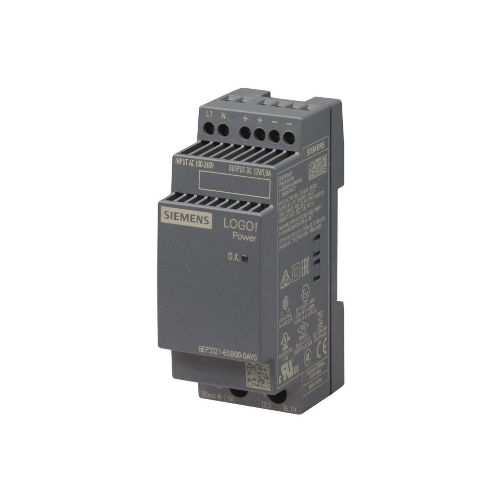 Siemens 6EP33216SB000AY0 LOGO!POWER 12V 1,9A Geregelte Stromversorgung... SIEMENS-6EP33216SB000AY0 4025515154808 (Abb. 2)