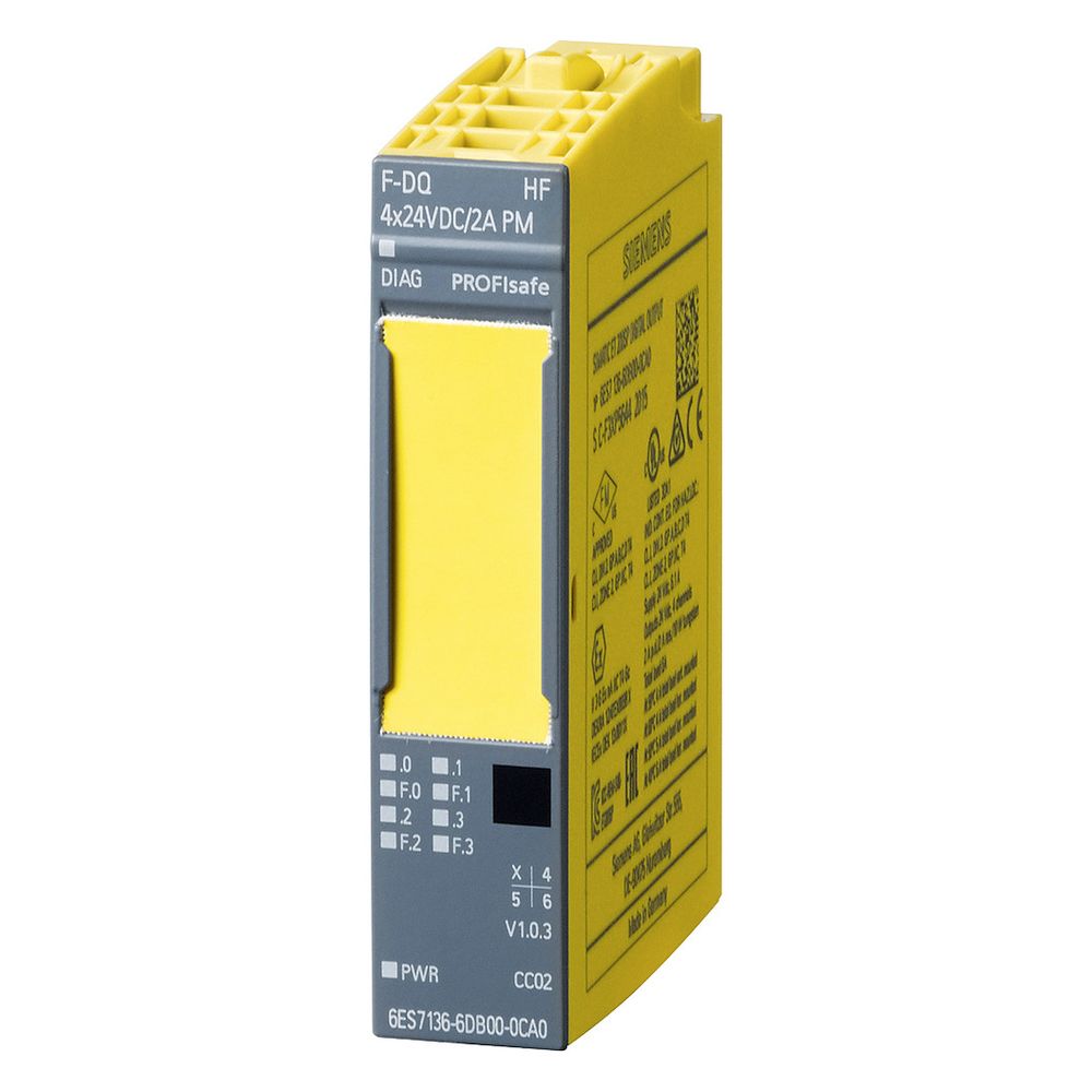 Siemens SIMATIC DP Elektronikmodul F-DQ 4x24VDC/2A für ET 200SP IP20 73x15x58... SIEMENS-6ES71366DB000CA0 4025515082750 (Abb. 4)