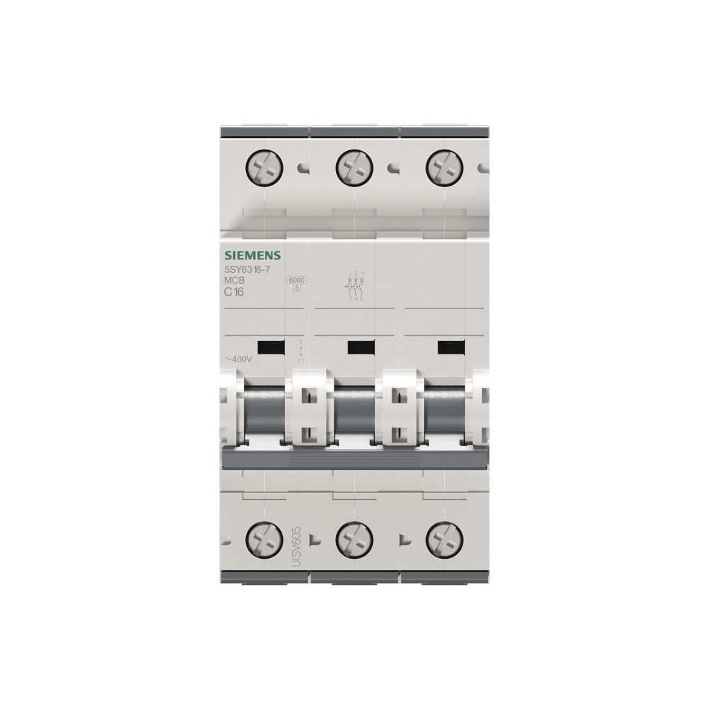 Siemens Sicherungsautomat 5SY6316-7 3-polig C 16A 400V 6kA... SIEMENS-5SY63167 4001869246994 (Abb. 3)
