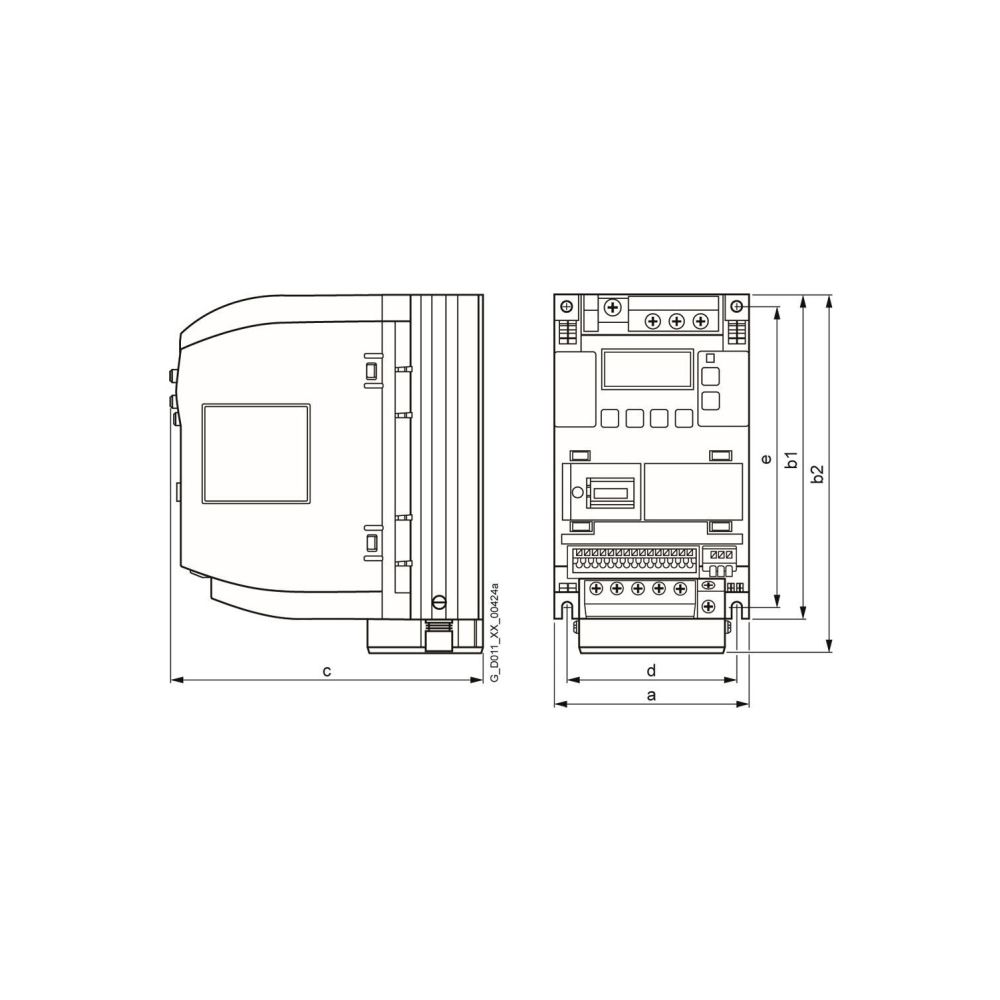 Siemens Frequenzumrichter SINAMICS V20 0,37kW 1AC 200-240V 6SL3210-5BB13-7UV1... SIEMENS-6SL32105BB137UV1 4042948669822 (Abb. 2)