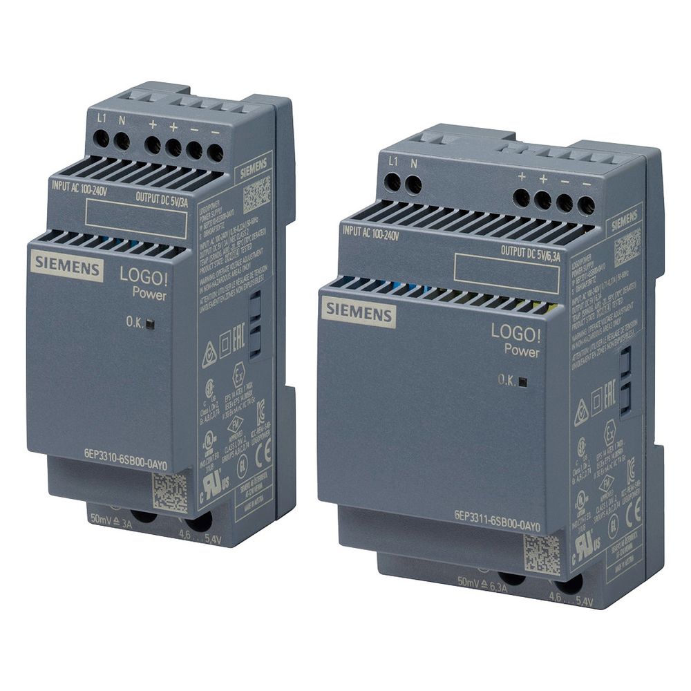 Siemens LOGO!Power Netzgerät 5V 3A 15W IP20 90x36x53mm 6EP3310-6SB00-0AY0... SIEMENS-6EP33106SB000AY0 4025515154785 (Abb. 4)