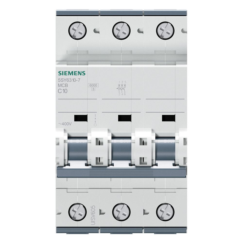 Siemens Sicherungsautomat 5SY6310-7 3-polig C 10A 400V 6kA... SIEMENS-5SY63107 4001869246970 (Abb. 3)