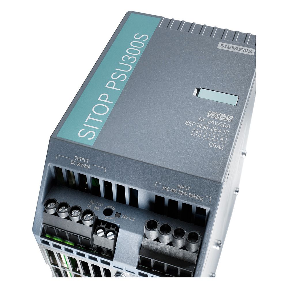 Siemens SITOP PSU300S Stromversorgung 24V 20A 480W 3-phasig Schraubanschluss IP2... SIEMENS-6EP14362BA10 4025515151388 (Abb. 10)