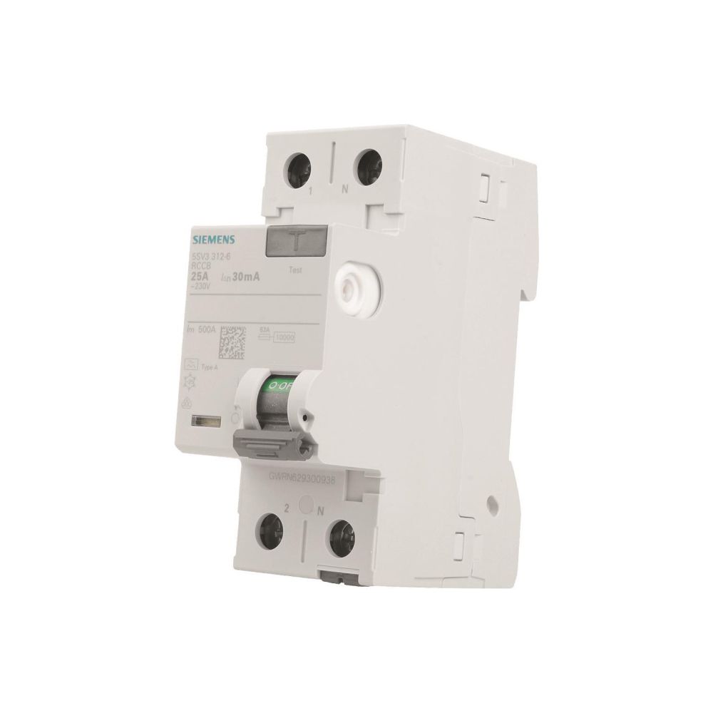 Siemens FI-Schutzschalter 5SV3 25A 30mA Typ A 2-polig 230V 2TE 5SV3312-6... SIEMENS-5SV33126 4001869429632 (Abb. 5)
