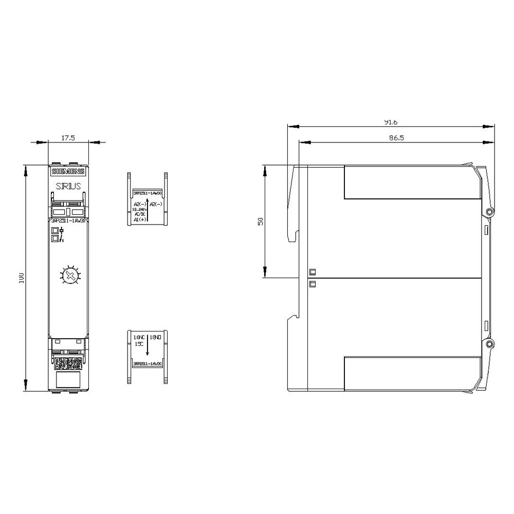 Siemens SIRIUS Zeitrelais 3RP2511-1AW30 ansprechverzögert 1 Wechsler 0,5-10s 12-2... SIEMENS-3RP25111AW30 4011209943544 (Abb. 4)
