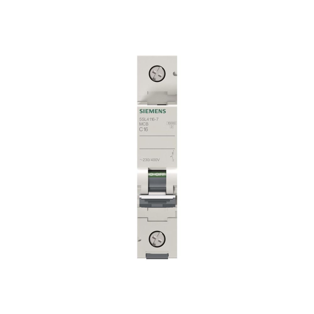 Siemens Leitungsschutzschalter 5SL4 1-polig C16A 10kA 1TE 5SL4116-7... SIEMENS-5SL41167 4001869440170 (Abb. 3)