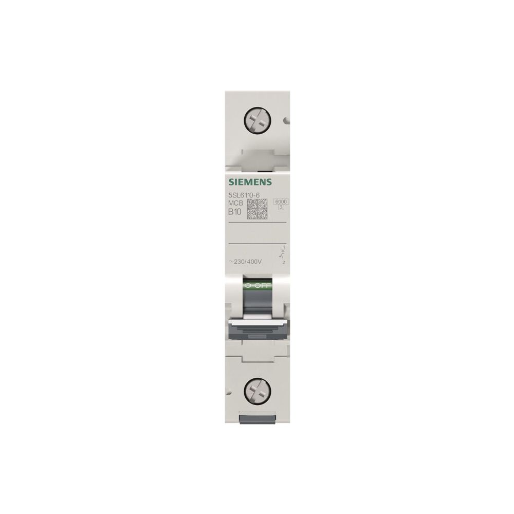 Siemens Leitungsschutzschalter 5SL6110-6 1-polig B 10A 6kA 230/400V AC IP20... SIEMENS-5SL61106 4001869388281 (Abb. 3)