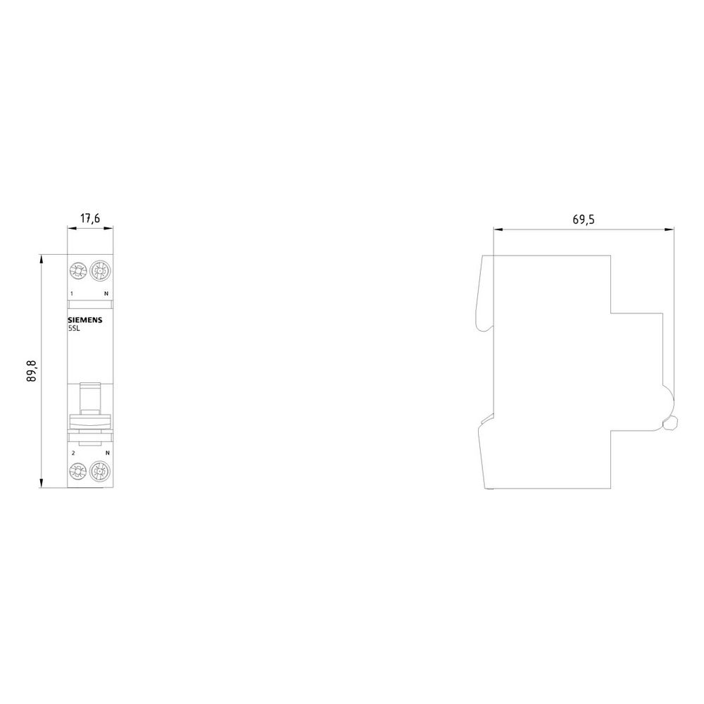 Siemens Leitungsschutzschalter 5SL6016-6 B16 1+N-polig 1TE 230V 6kA... SIEMENS-5SL60166 4001869533834 (Abb. 4)