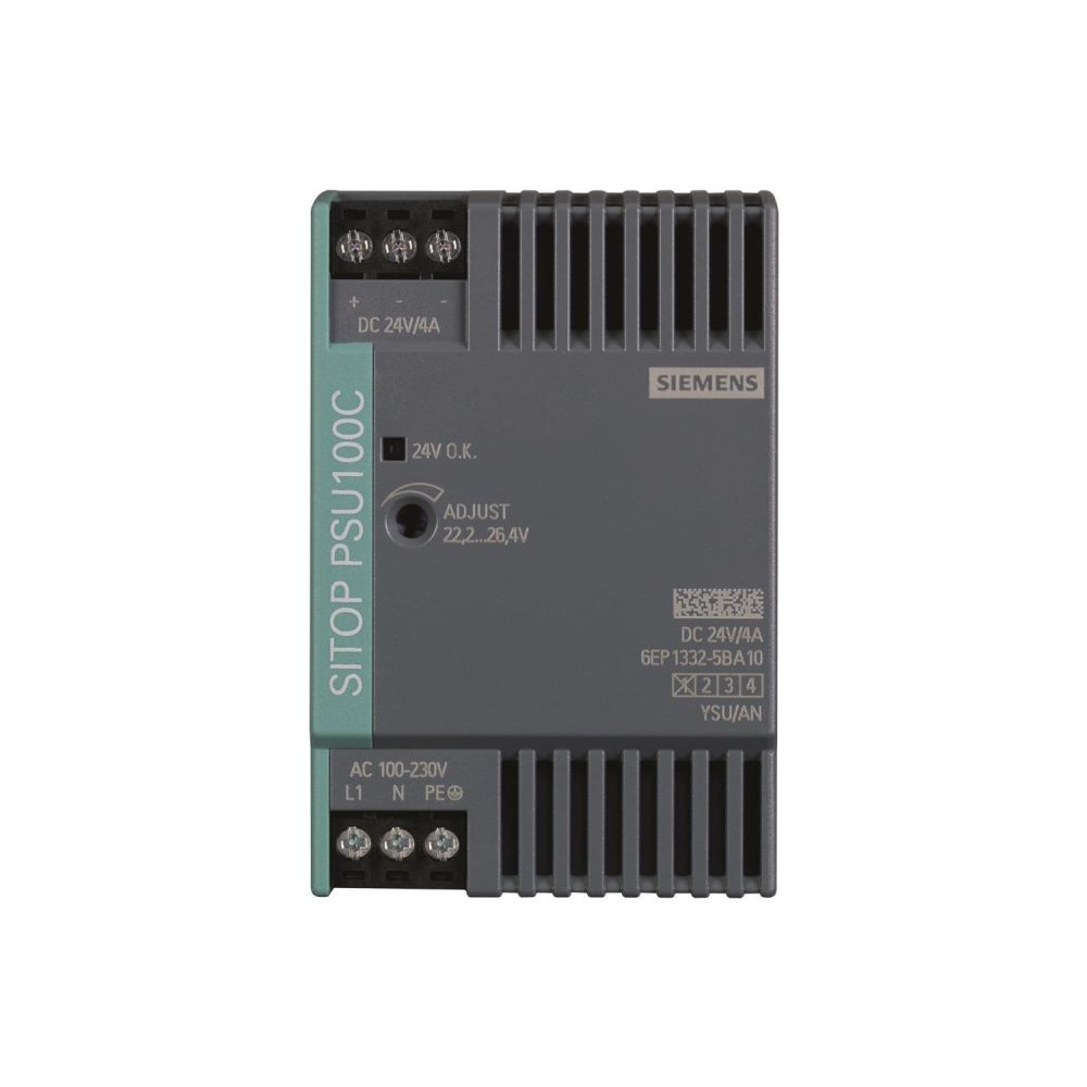 Siemens SITOP compact PSU100C Stromversorgung 24V 4A 96W IP20 52,5x80x100mm 6EP13... SIEMENS-6EP13325BA10 4025515152620 (Abb. 2)