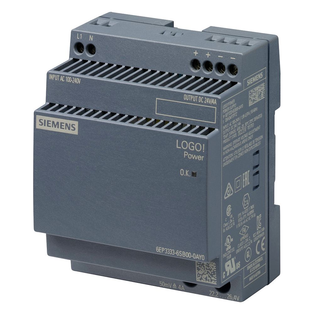 Siemens Stromversorgung LOGO!POWER 6EP3333-6SB00-0AY0, 24 V, 4 A, 96 W, 90x72... SIEMENS-6EP33336SB000AY0 4025515154860 (Abb. 7)