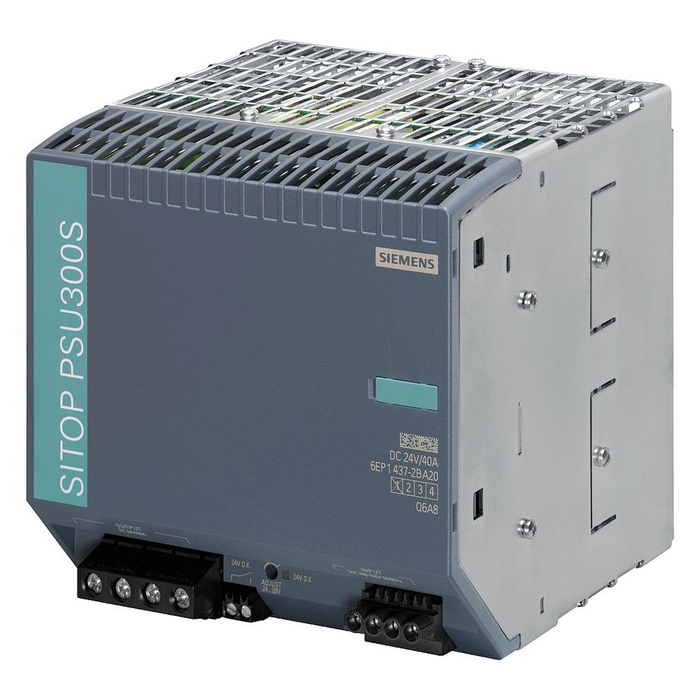 Siemens SITOP PSU300S Stromversorgung 24V 40A 960W IP20 145x145x150mm 6EP14372BA2... SIEMENS-6EP14372BA20 4025515151395 (Abb. 5)