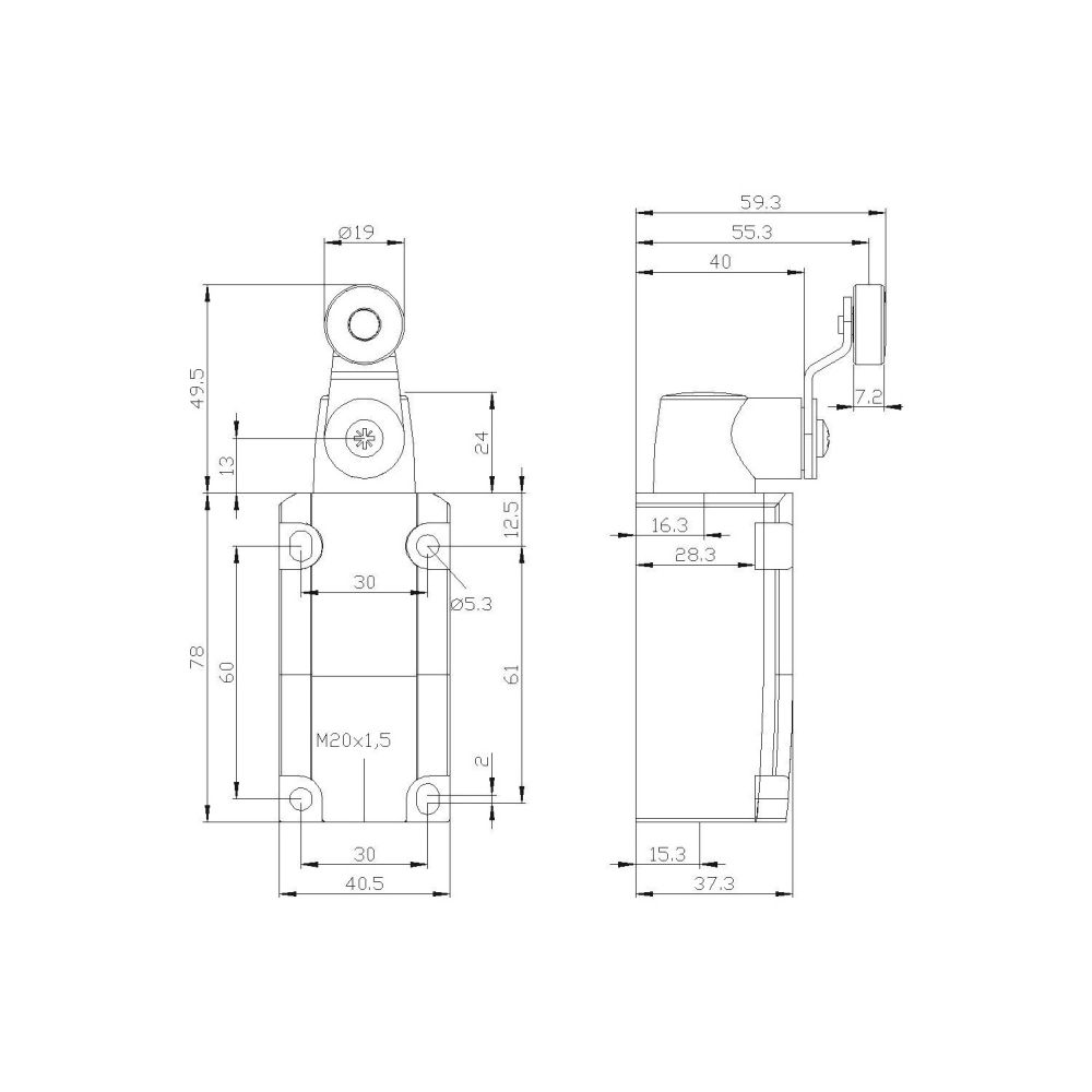 Siemens SIRIUS Positionsschalter 3SE51120CH01 40mm Metallgehäuse 1S/1Ö Sprungscha... SIEMENS-3SE51120CH01 4011209692220 (Abb. 2)