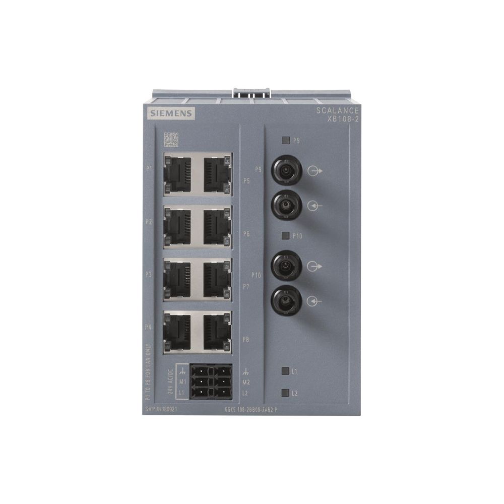 Siemens SCALANCE XB108-2 unmanaged Switch 8x 10/100 Mbit/s IP20 117x80x109mm ... SIEMENS-6GK51082BB002AB2 4047622549704 (Abb. 2)