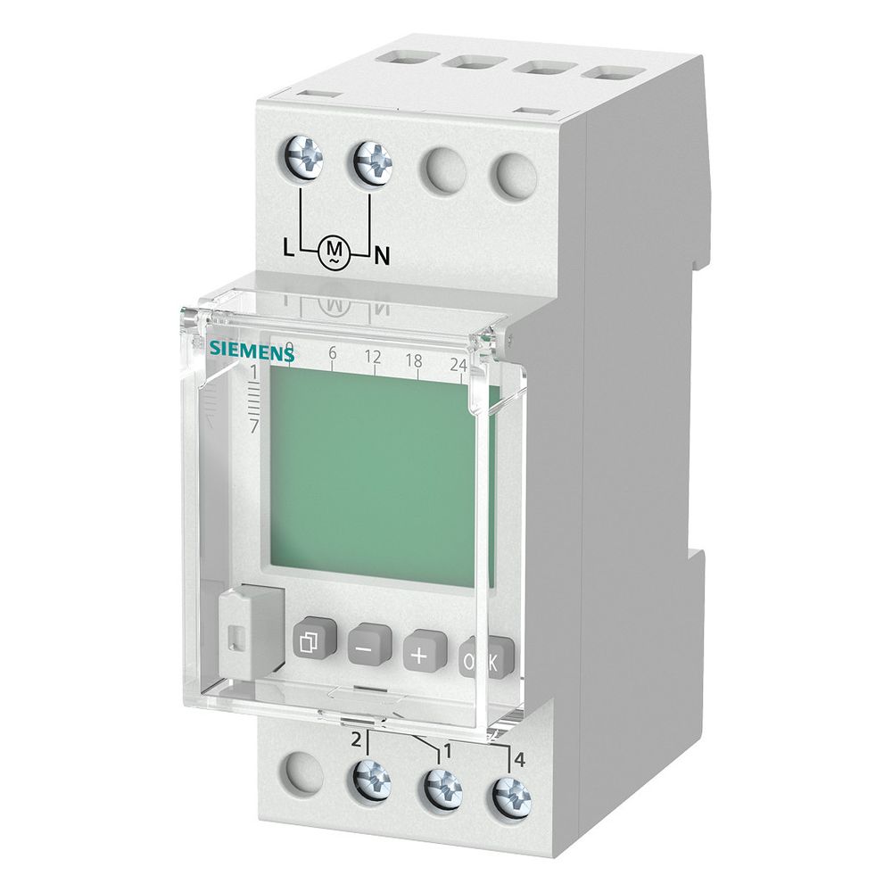 Siemens Wochenzeitschaltuhr Profi Digital 1-Kanal 230V 16A 56 Speicherplätze 7LF4521... SIEMENS-7LF4521-0 4001869473536 (Abb. 2)