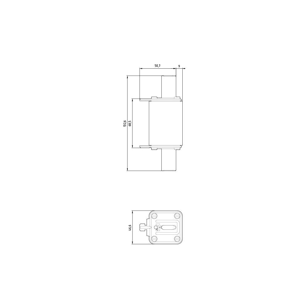 Siemens NH-Sicherungseinsatz NH1 200A 500V AC 440V DC gG Stirnkennmelder 3NA3140... SIEMENS-3NA3140 4001869056005 (Abb. 5)