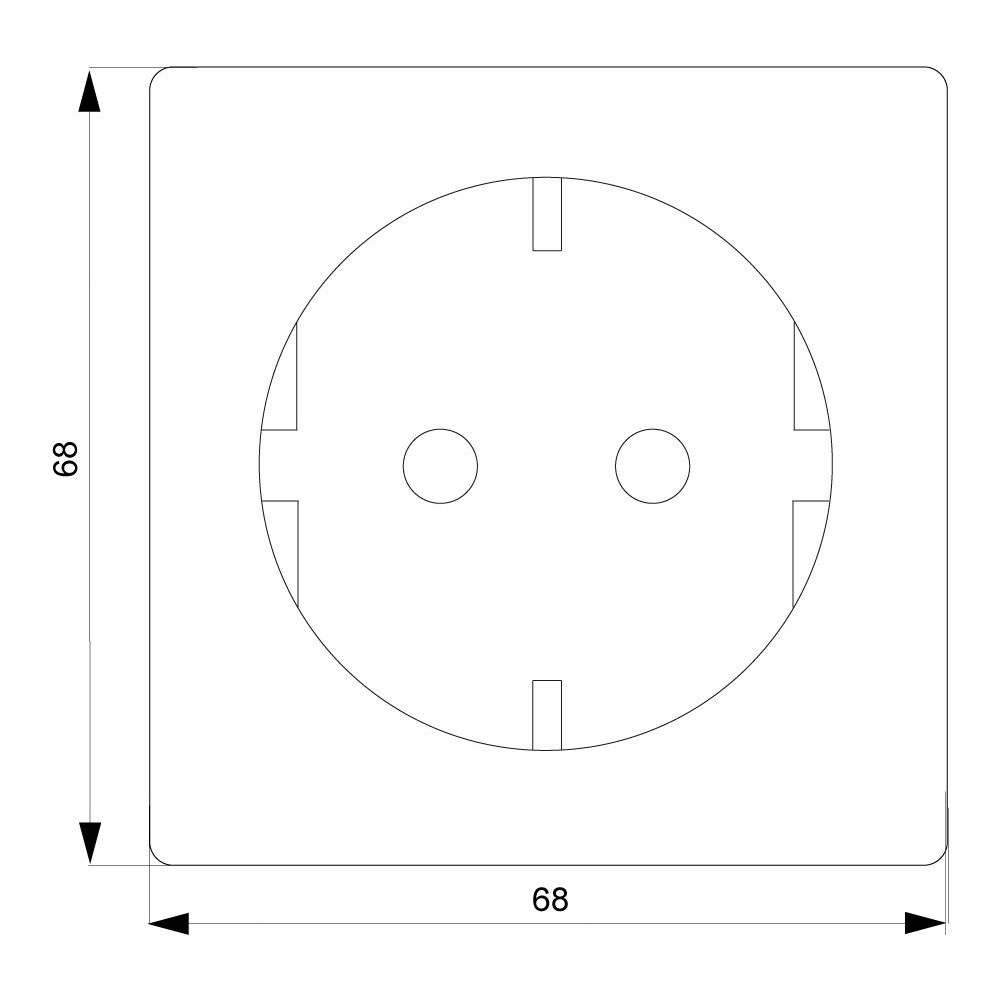 Siemens 5UB1853 DELTA style Schuko- ** Steckdose 10/16A 250V Abdeckpl. titan... SIEMENS-5UB1853 4001869219547 (Abb. 4)