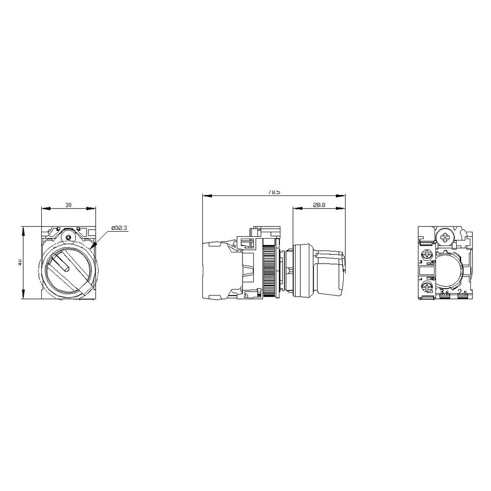 Siemens 3SU1100-2BF60-1BA0 KNEBELSCHALTER SW WS... SIEMENS-3SU11002BF601BA0 4011209957565 (Abb. 4)
