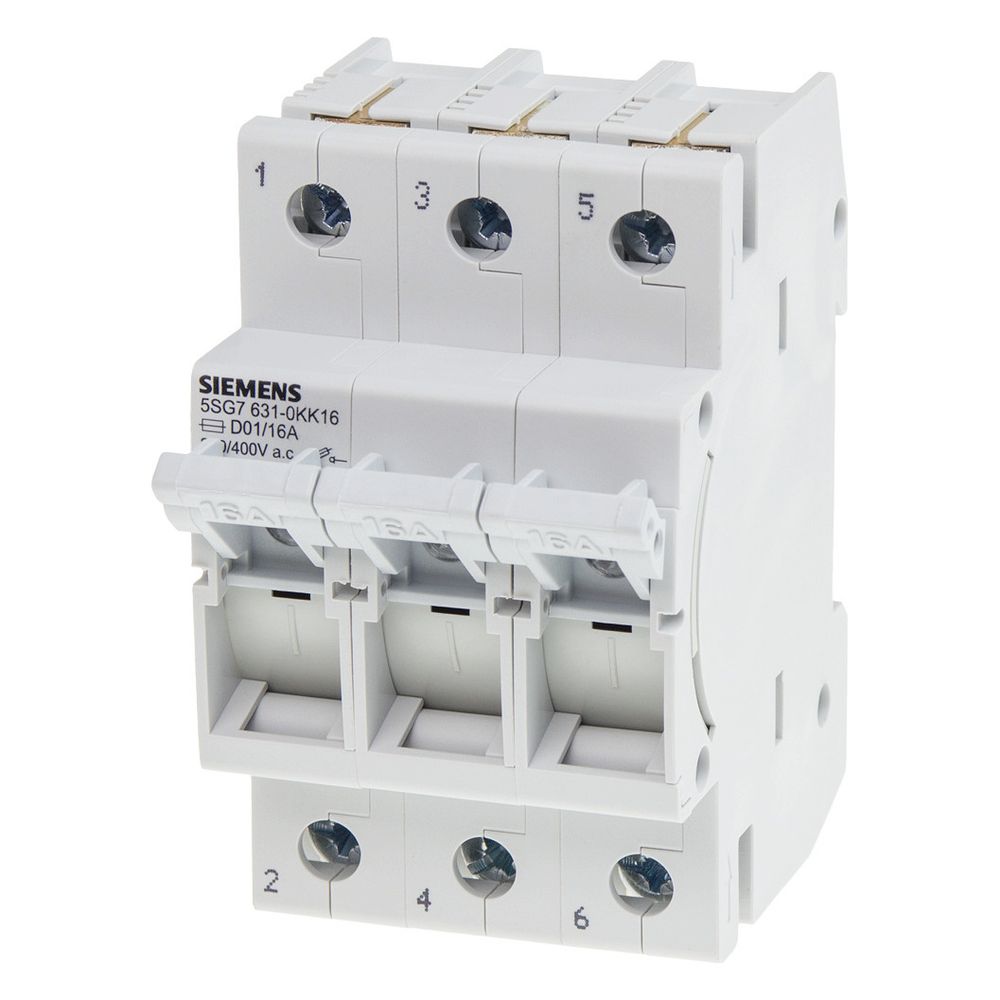 Siemens 5SG76310KK16 MINIZED-Sicherungs- lasttrennschalter D01 16A 400V 3p... SIEMENS-5SG76310KK16 4001869475899 (Abb. 4)