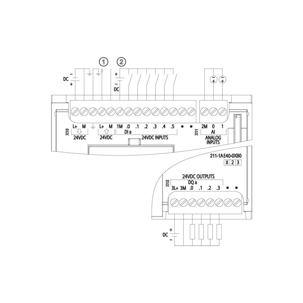 Siemens SIMATIC S7-1200 CPU 1211C Kompakt-CPU DC/DC/DC 6 DI 4 DO 2 AI 24V 90x... SIEMENS-6ES72111AE400XB0 4047623402671 (Abb. 3)