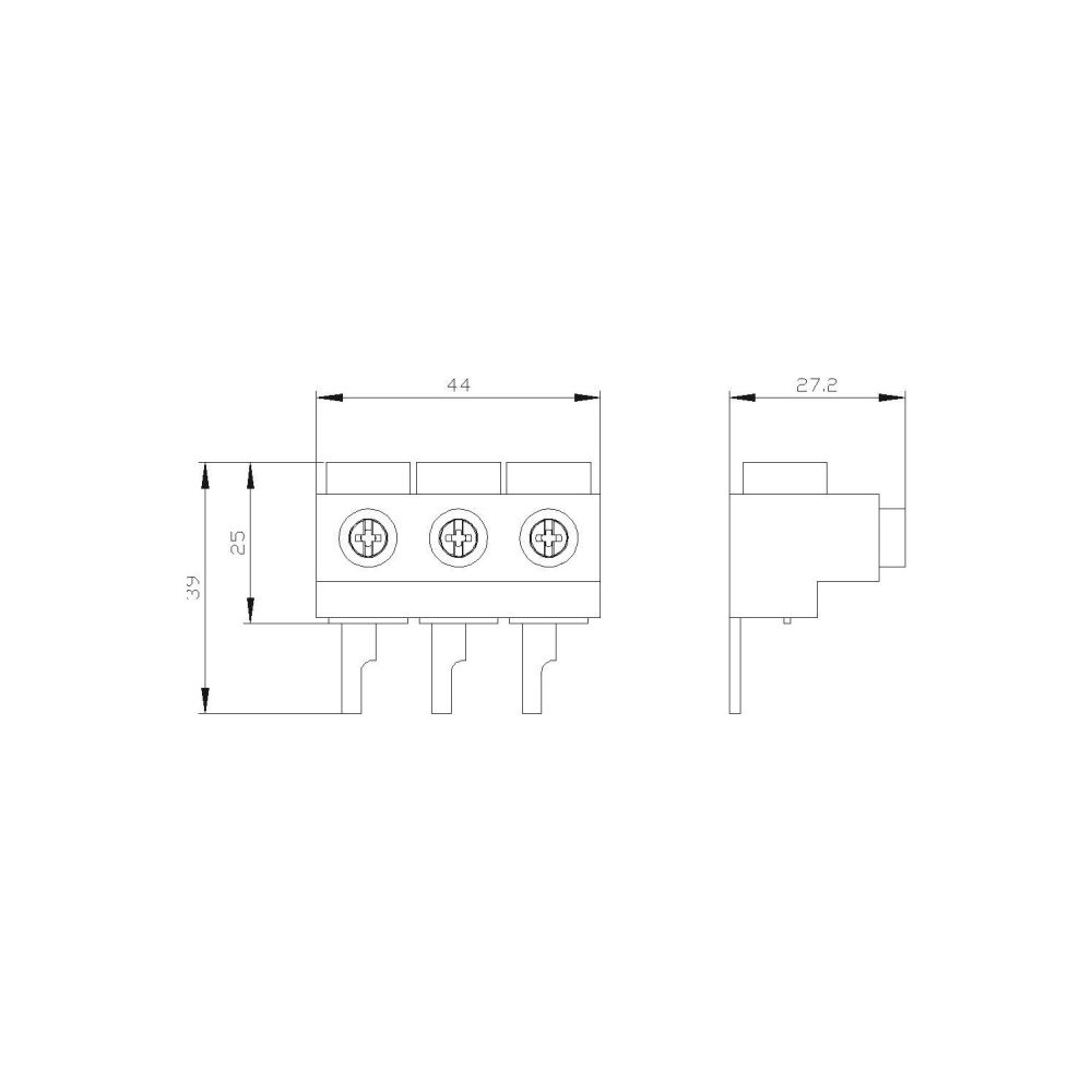 Siemens 3-Phasen-Einspeiseklemme 3RV19155A, Baugröße S00... SIEMENS-3RV19155A 4011209276468 (Abb. 2)