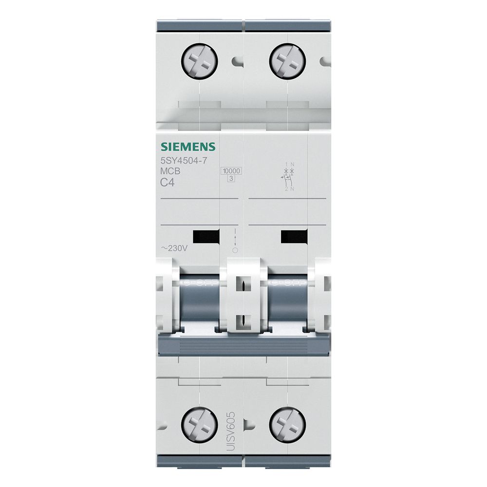 Siemens Leitungsschutzschalter SENTRON 5SY4504-7 2-polig C 4A 10kA 70mm... SIEMENS-5SY45047 4001869182469 (Abb. 3)