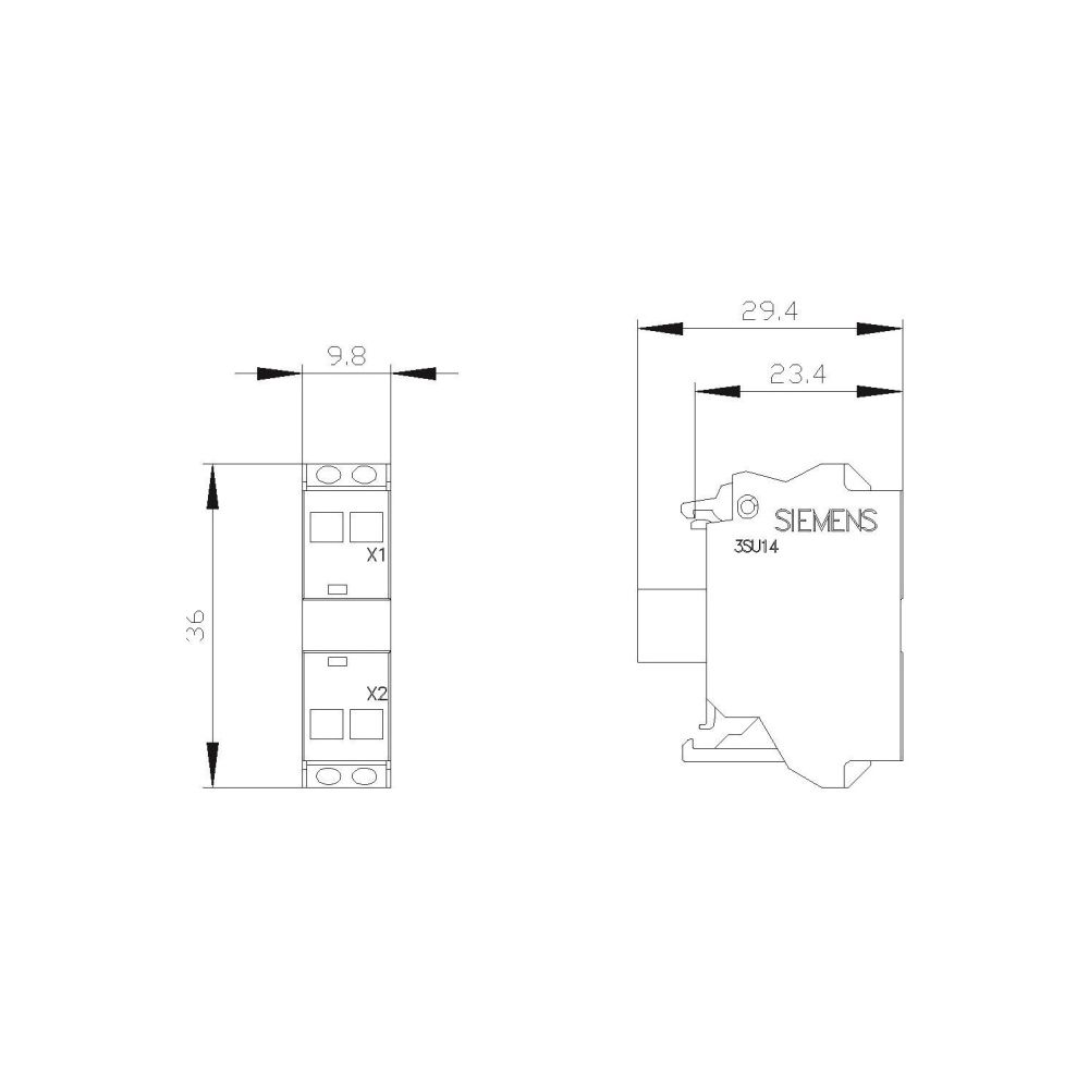 Siemens LED-Modul 24V AC/DC rot mit Federzuganschluss 3SU14011BB203AA0... SIEMENS-3SU14011BB203AA0 4011209943001 (Abb. 2)