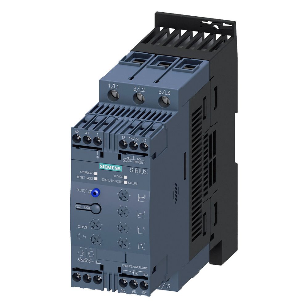 Siemens Sanftstarter SIRIUS 3RW4036-1BB14 S2 45A 22kW 200-480V 110-230VAC/DC Schr... SIEMENS-3RW40361BB14 4011209691841 (Abb. 4)