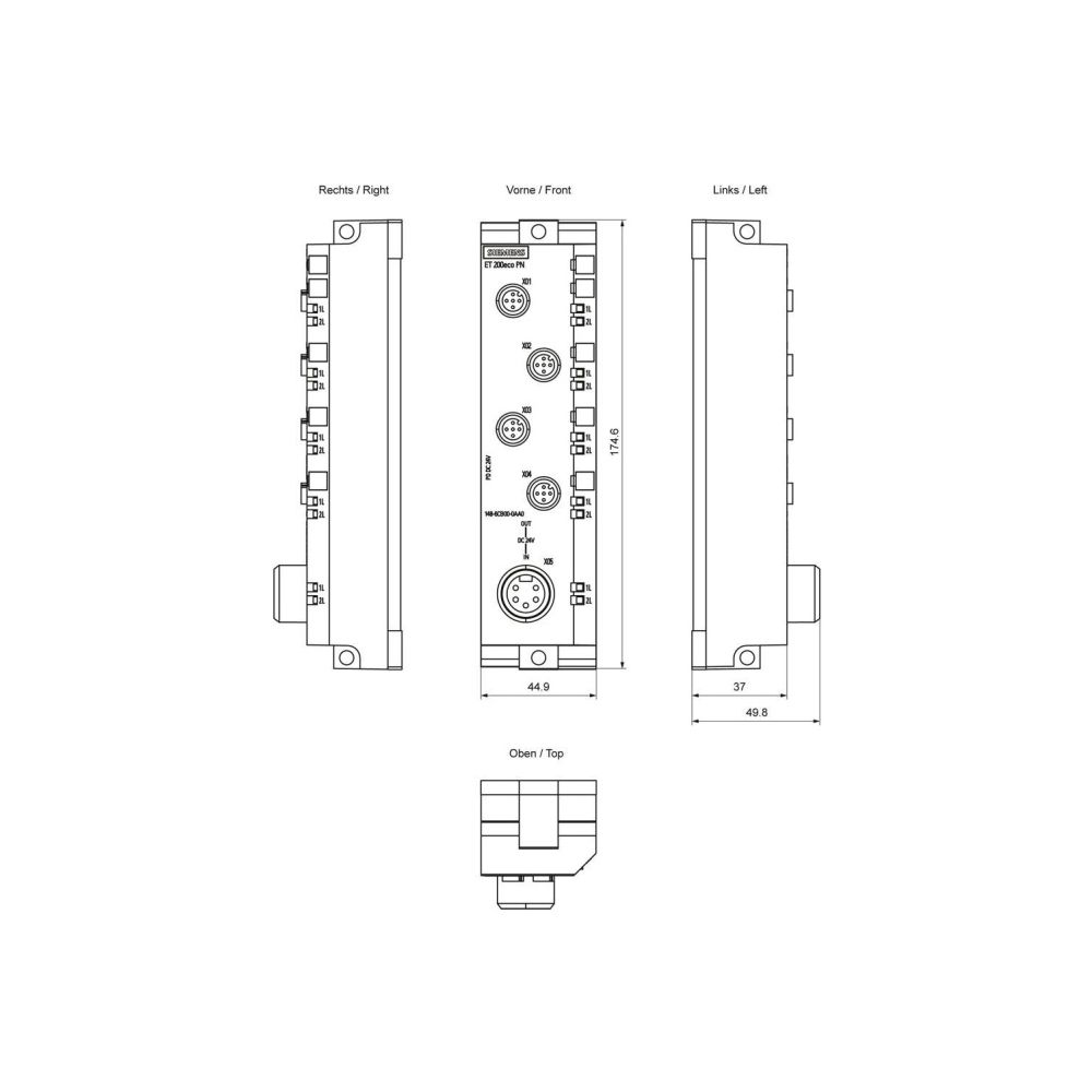 Siemens ET 200ECO PN 6ES7148-6CB00-0AA0... SIEMENS-6ES71486CB000AA0 4025515078111 (Abb. 2)