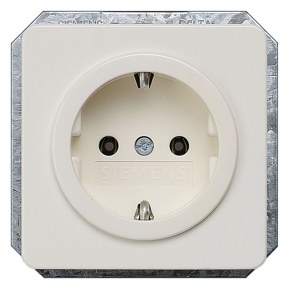 Siemens DELTA profil Schutzkontaktsteckdose 16A 250V Titanweiß Unterputz 5UB1403... SIEMENS-5UB1403 4001869051154 (Abb. 3)