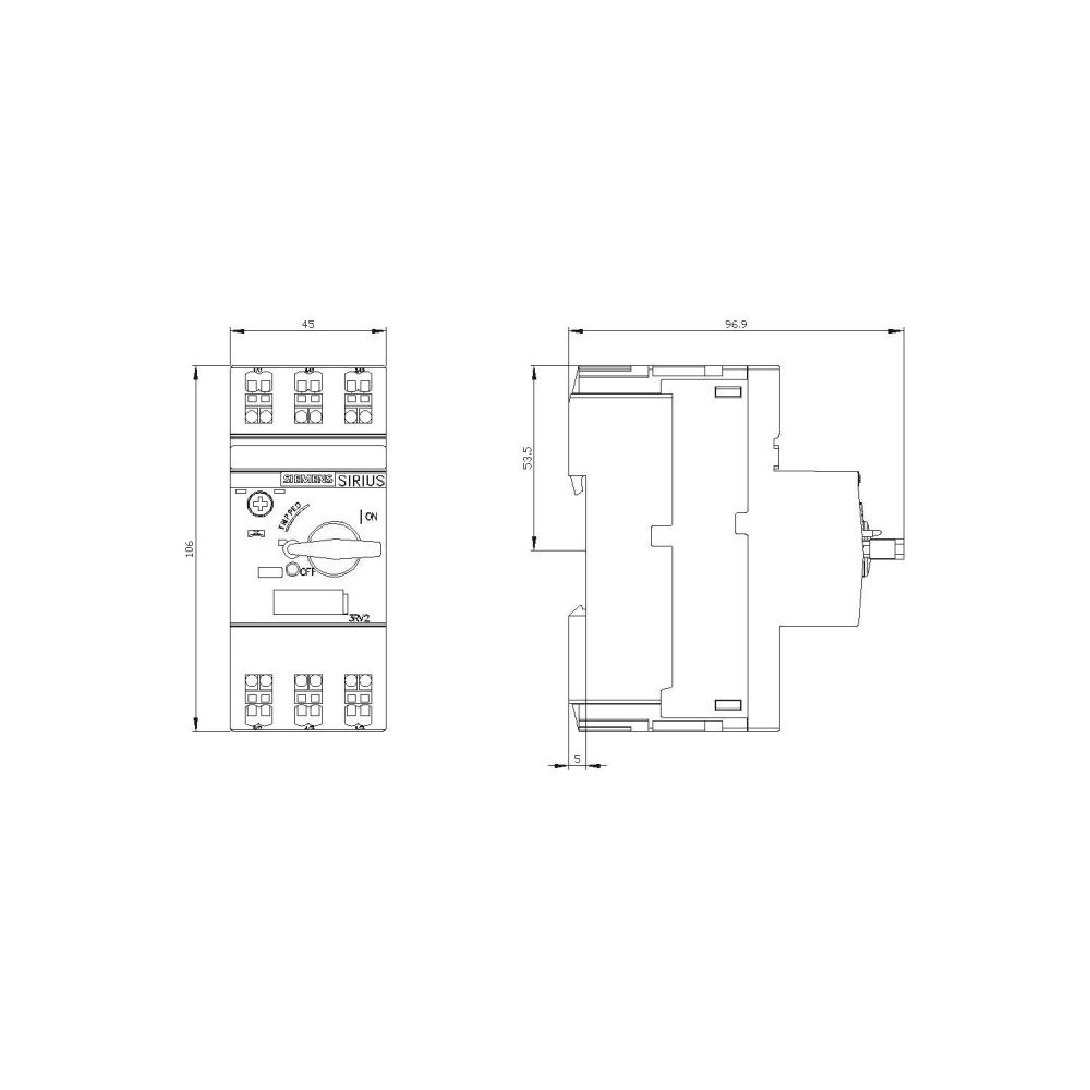 Siemens Motorschutzschalter SIRIUS 3RV2011-1CA20 S00 1,8-2,5A Federzuganschluss 1... SIEMENS-3RV20111CA20 4011209724242 (Abb. 4)