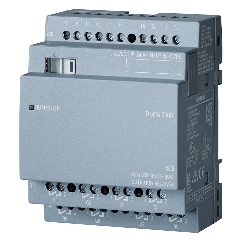 Siemens LOGO! DM16 230R Erweiterungsmodul 8DE/8DA Relais 90x71,5x58mm 6ED1055... SIEMENS-6ED10551FB100BA2 4034106029463 (Abb. 4)