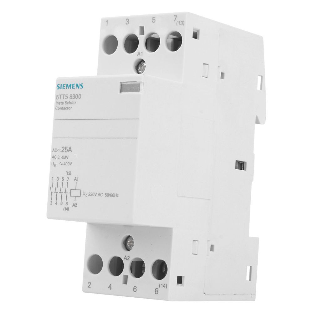 Siemens Insta Schütz 5TT58300 4 Schließer 25A 230V AC 2TE IP20 5TT5830-0... SIEMENS-5TT58300 4001869343969 (Abb. 9)
