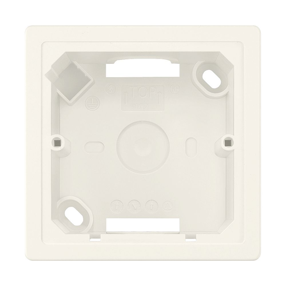 Siemens DELTA line/Style Aufputzgehäuse 1-fach Titanweiß 84x84x42,5mm IP20 5TG2901... SIEMENS-5TG2901 4001869309897 (Abb. 3)