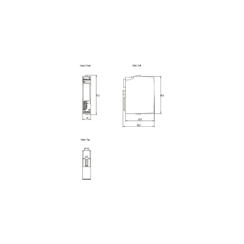 Siemens SIMATIC ET 200SP Analogeingabemodul AI 8 Eingänge 16 Bit 15x73x58mm 6... SIEMENS-6ES71346JF000CA1 4047623403388 (Abb. 2)