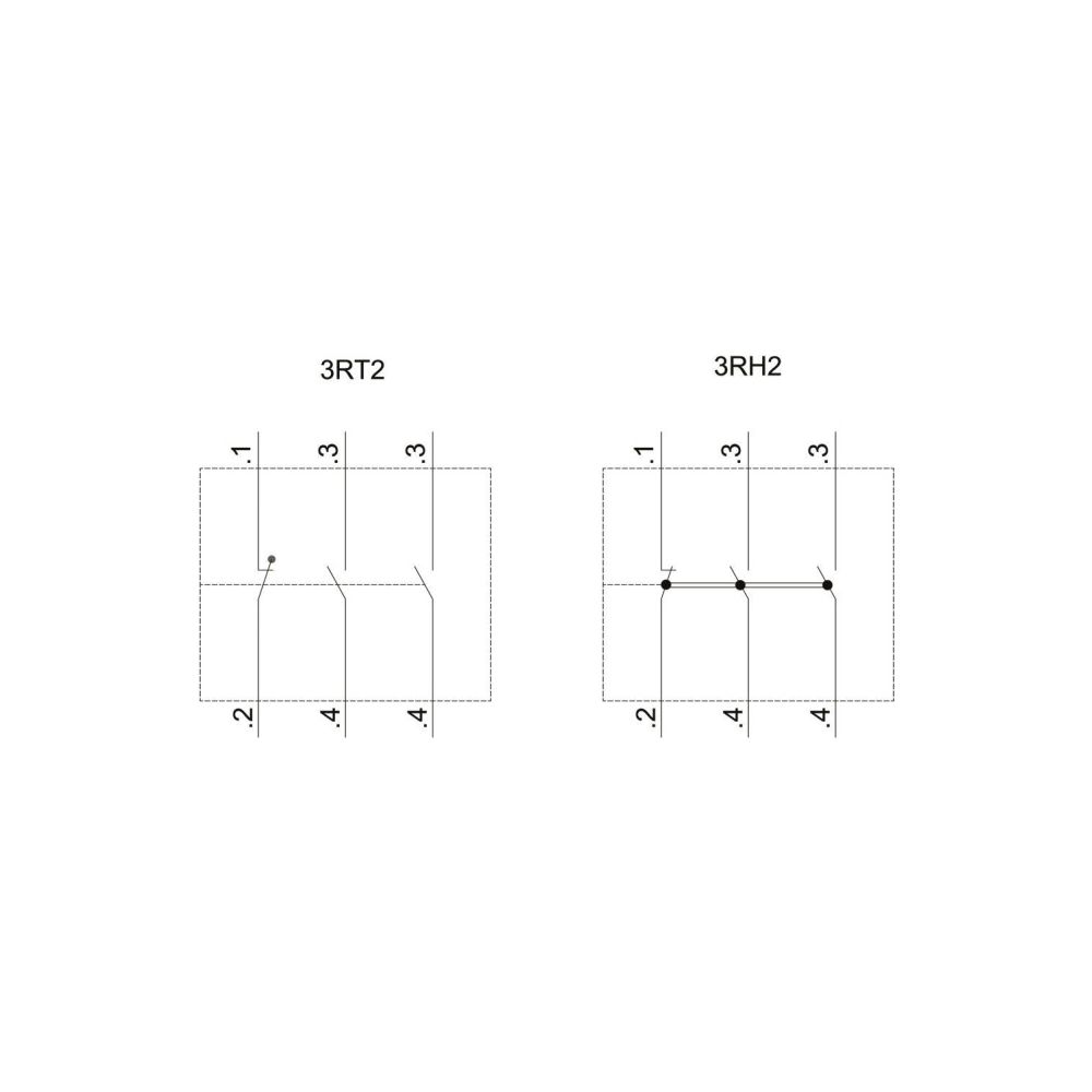 Siemens Hilfsschalterblock 2 Schließer 1 Öffner Federzuganschluss für S00/S0 3RH2... SIEMENS-3RH29112HA21 4011209829619 (Abb. 3)