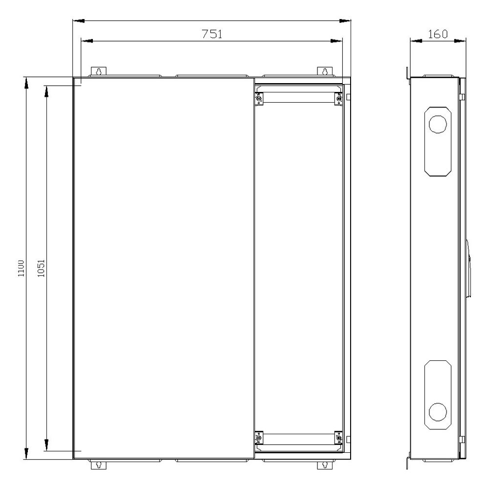 Siemens Wandverteiler ALPHA 160DIN, 1100x800x140mm, IP44, IK08, 160A, Stahl, 8GK1... SIEMENS-8GK10325KK31 4001869257006 (Abb. 2)