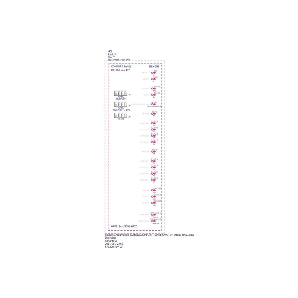 Siemens HMI-Bediengerät SIMATIC KP1200 Comfort, 12,1" TFT, 1.280x800, IP65, 4... SIEMENS-6AV21241MC010AX0 4025515079033 (Abb. 3)