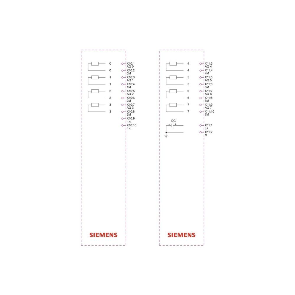 Siemens SIMATIC S7-1200 SM 1232 Analogausgabemodul 8 Ausgänge 14 Bit 125x30x1... SIEMENS-6ES72324HF500XB0 4047623417415 (Abb. 3)