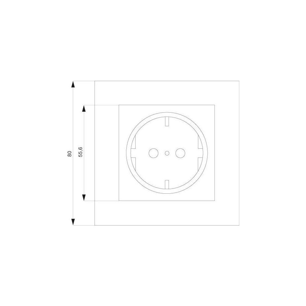 Siemens DELTA line Schutzkontaktsteckdose 16A 250V Unterputz glänzend Weiß 70x70x45mm ... SIEMENS-5UB1581 4001869313207 (Abb. 3)