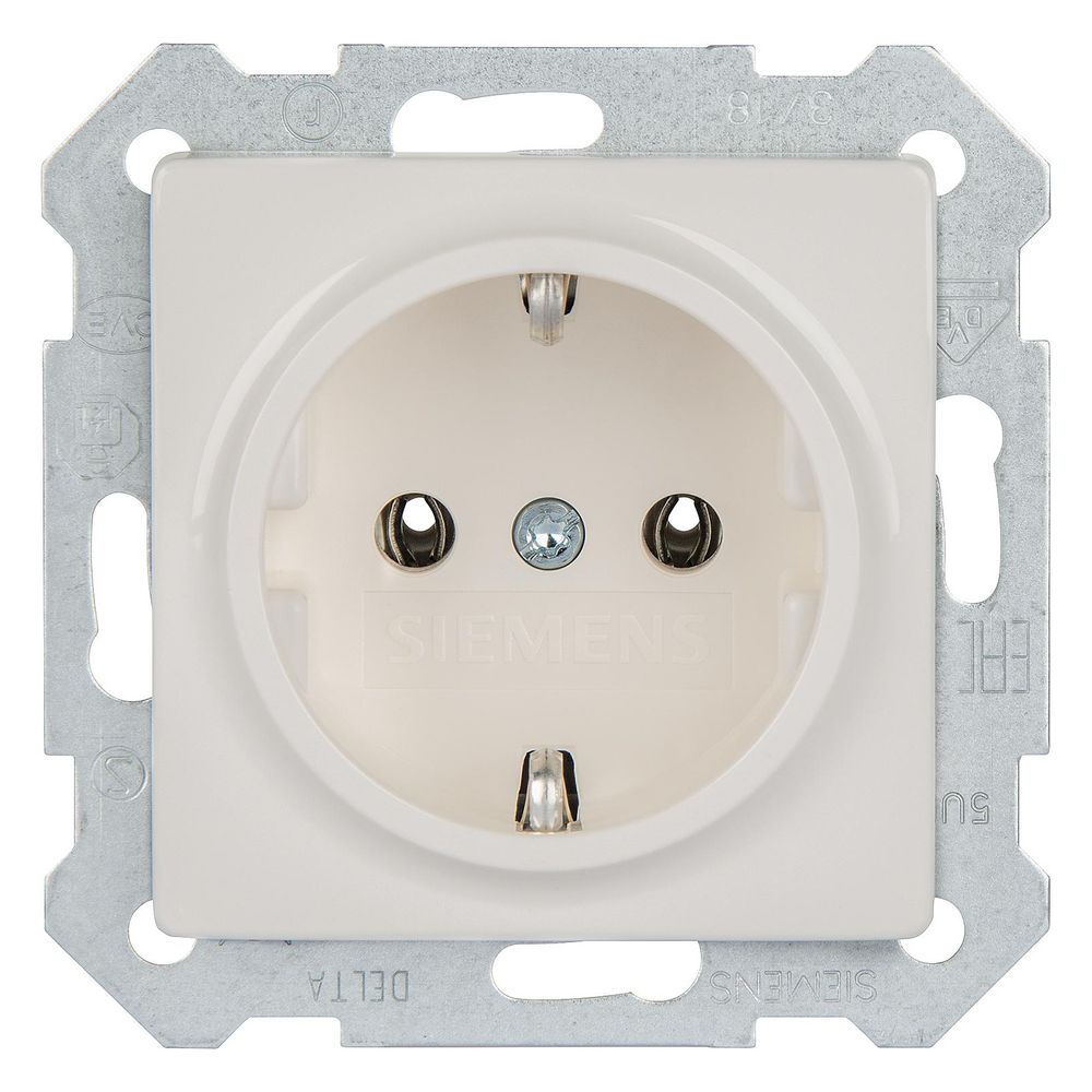 Siemens Schutzkontaktsteckdose DELTA i-system 16A 250V Titanweiß Unterputz 70x70x45mm ... SIEMENS-5UB1511 4001869051550 (Abb. 2)