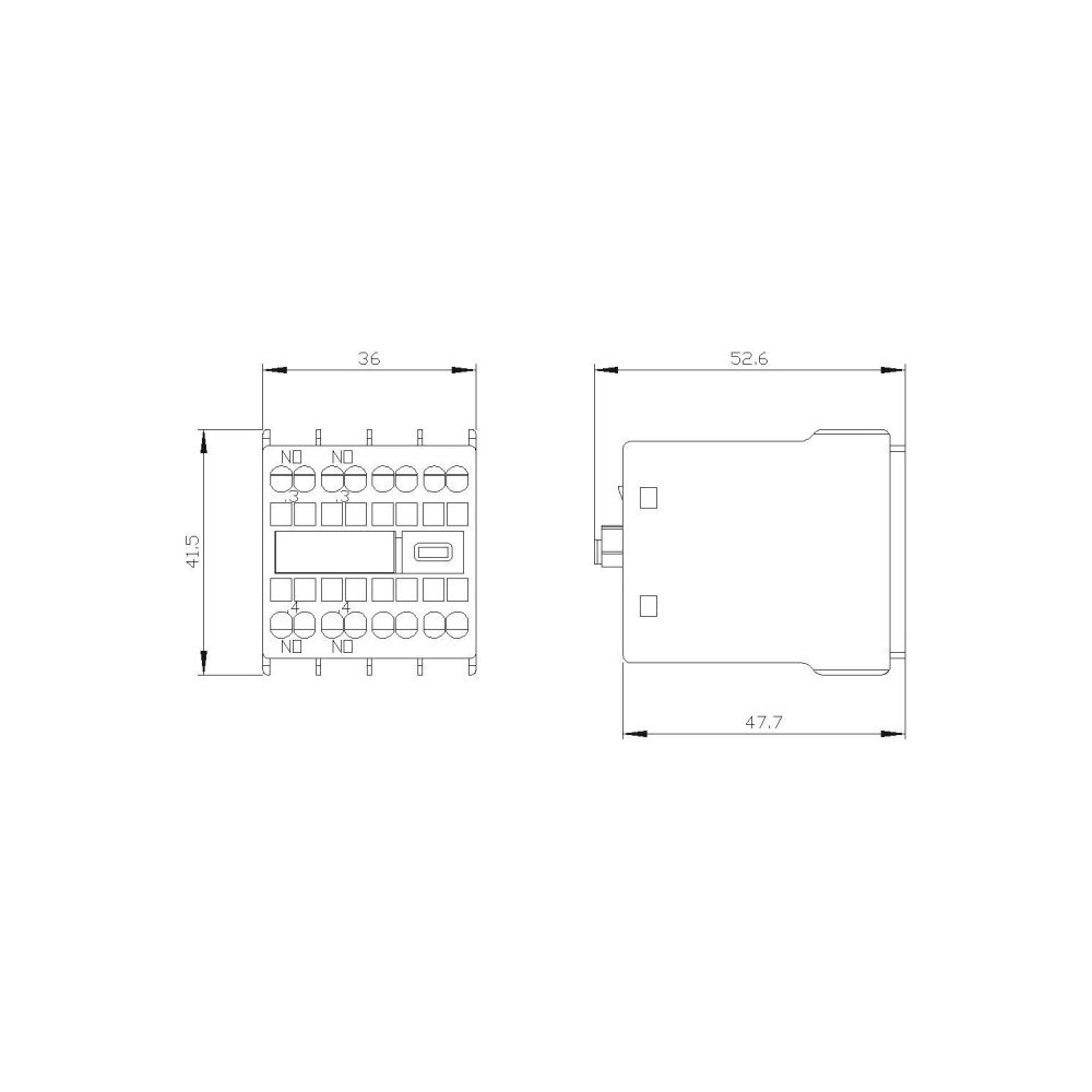 Siemens Hilfsschalterblock 3RH29112HA20 2 Schließer Federzuganschluss für S00/S0... SIEMENS-3RH29112HA20 4011209829541 (Abb. 2)