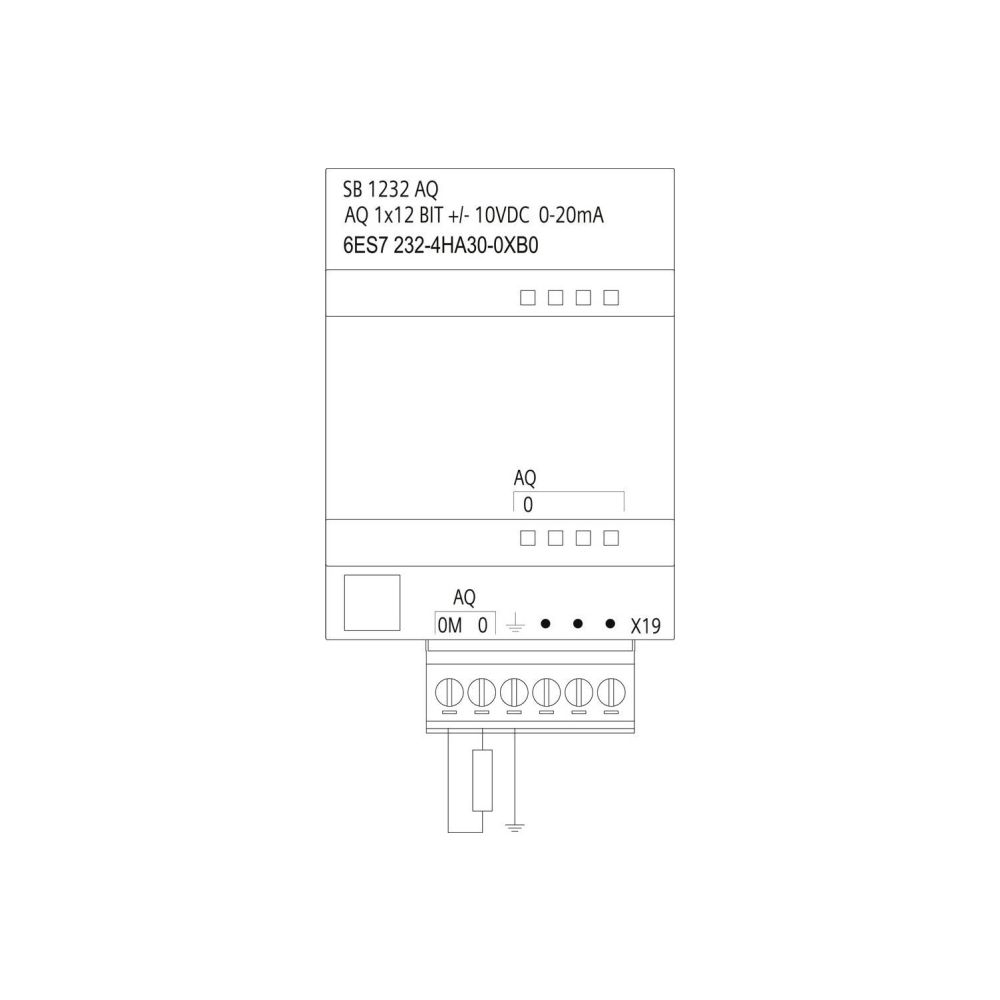 Siemens SIMATIC S7-1200 Analogausgabe SB 1232 1AO 12 Bit 38x62x21mm 6ES72324H... SIEMENS-6ES72324HA300XB0 6940408100435 (Abb. 3)