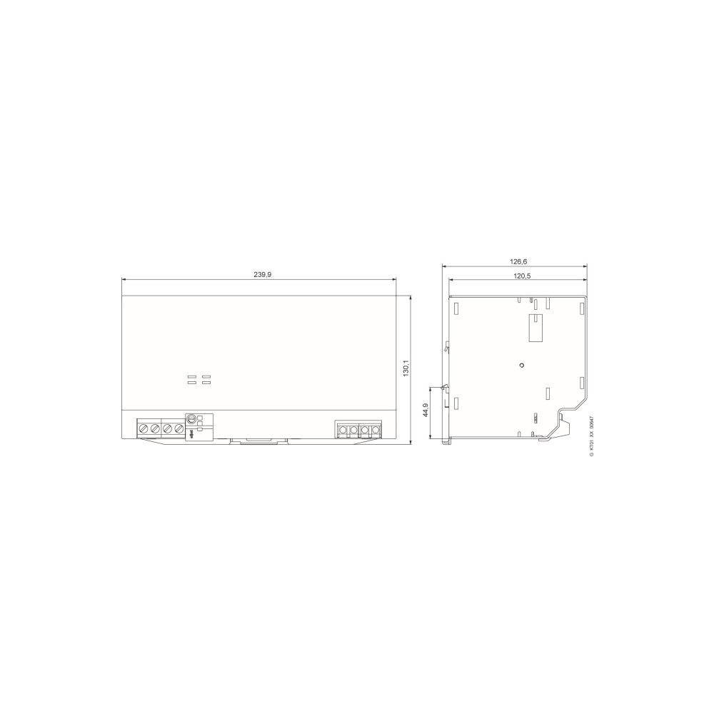 Siemens SITOP modular 40 Laststromversorgung 24V 40A 960W IP20 240x125x125mm 6EP1... SIEMENS-6EP14373BA00 4025515150619 (Abb. 2)